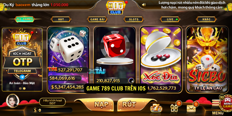 Game 789 club trên iOS